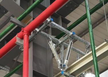 桦川该抗震支架的整体式支吊架结构协调性好